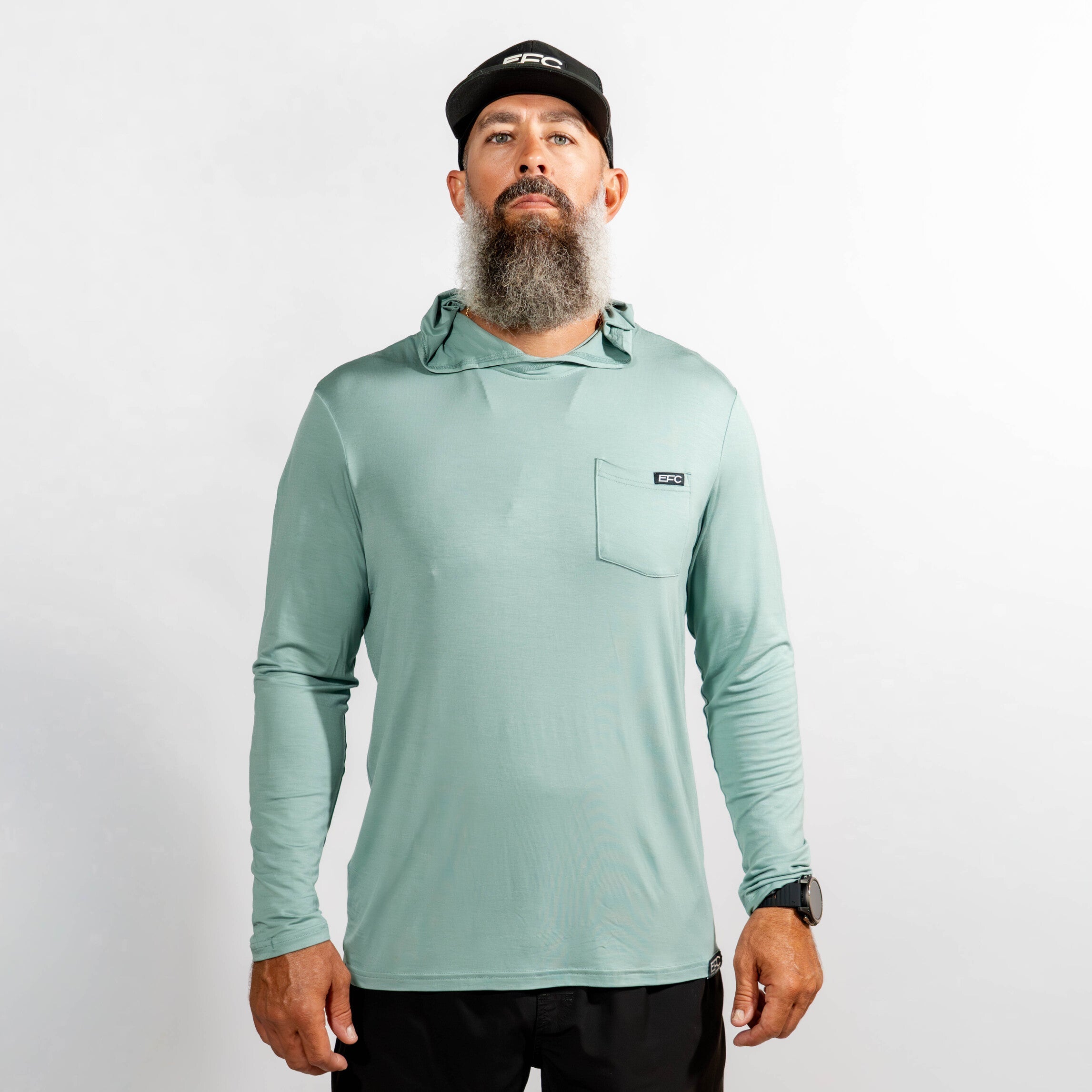 Bamboo Hoodie _ Slate – Everglades Fishing Co