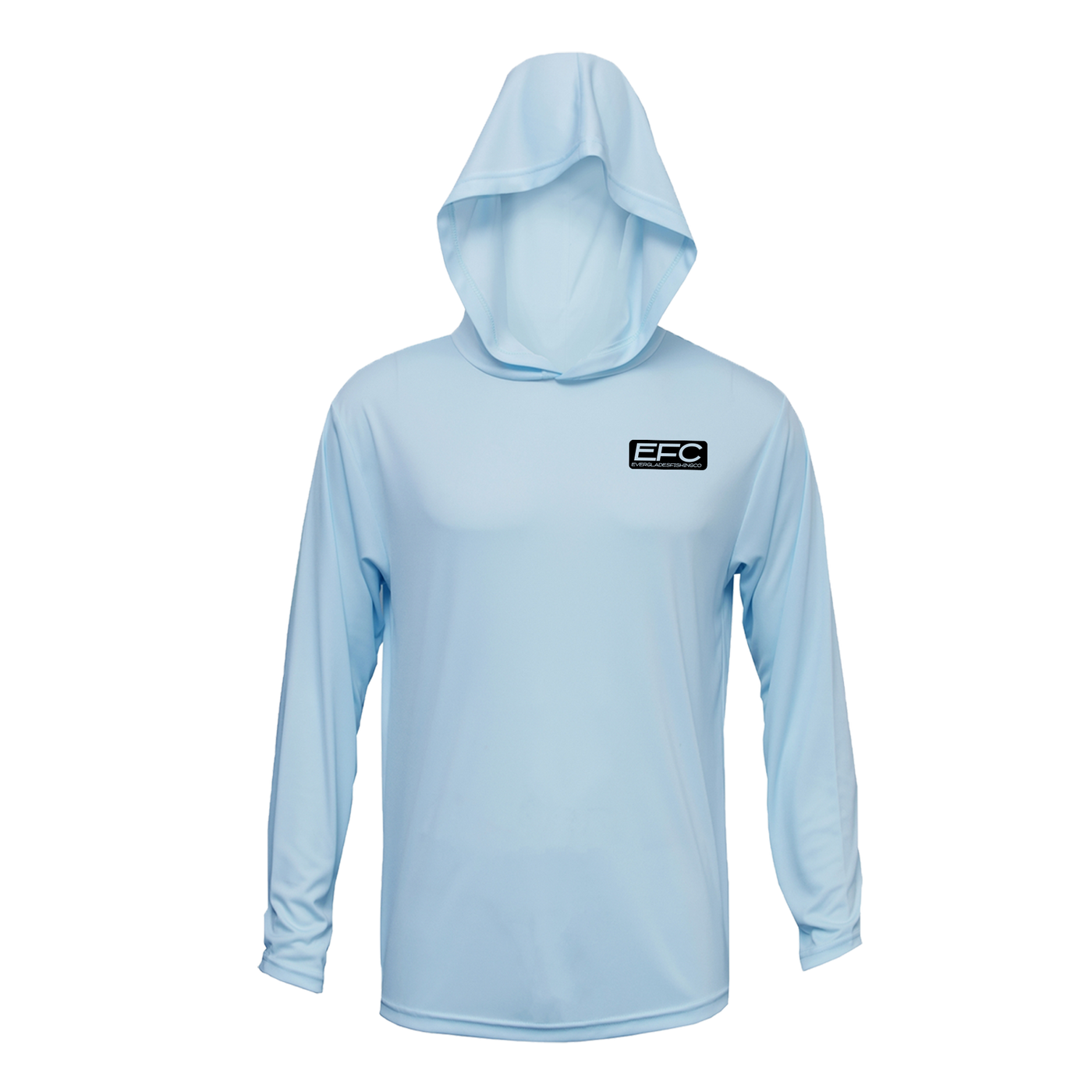 Crabbie Candy Ice Blue Hooded Performance Shirt