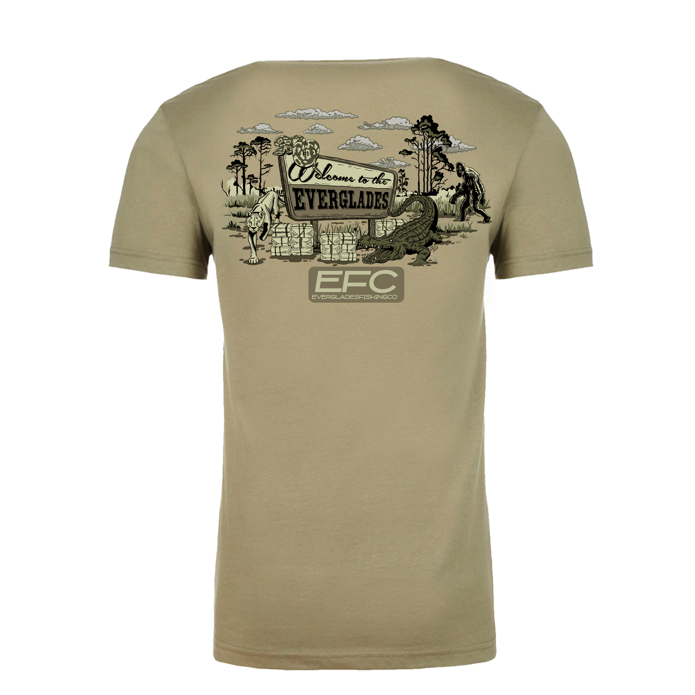 Welcome to Everglades Olive T-Shirt