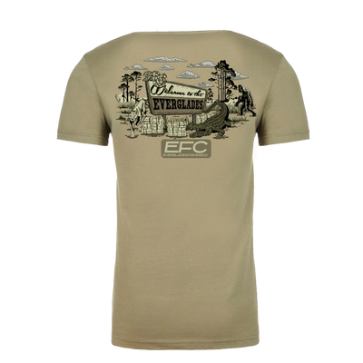 Welcome to Everglades Olive T-Shirt