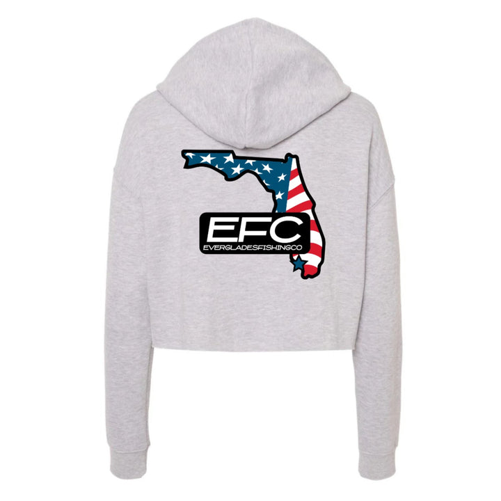 Home State Crop Hoodie _ Heather Grey