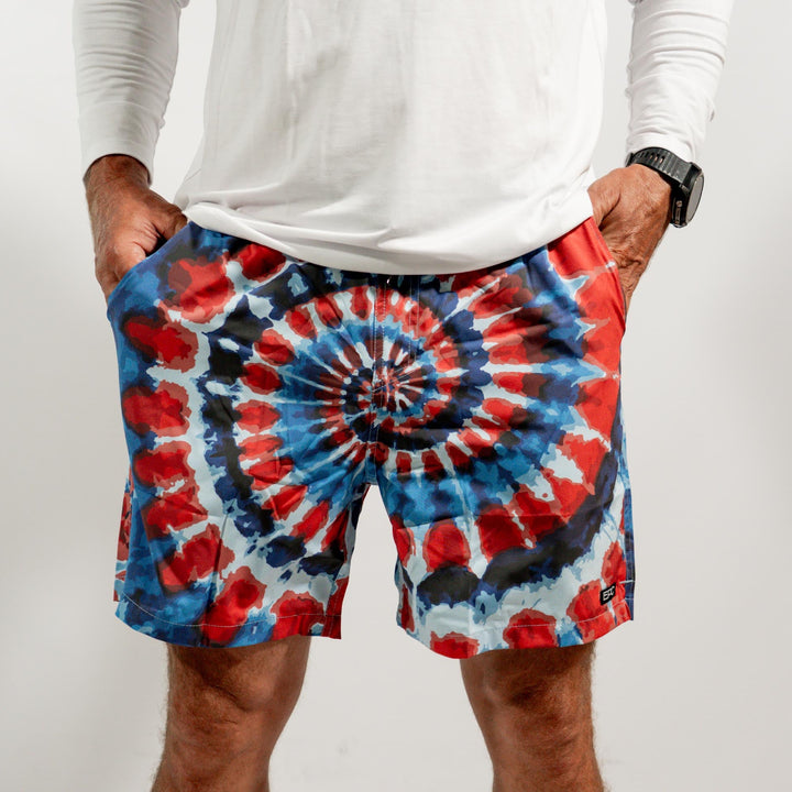 Chill Volley Short _ USA Tie Dye