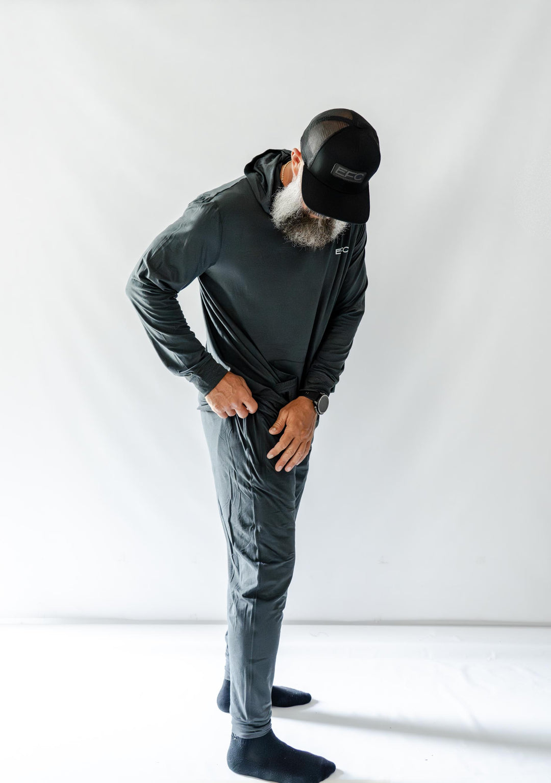 SILVA HOODED SWEATSHIRT _ BLACK