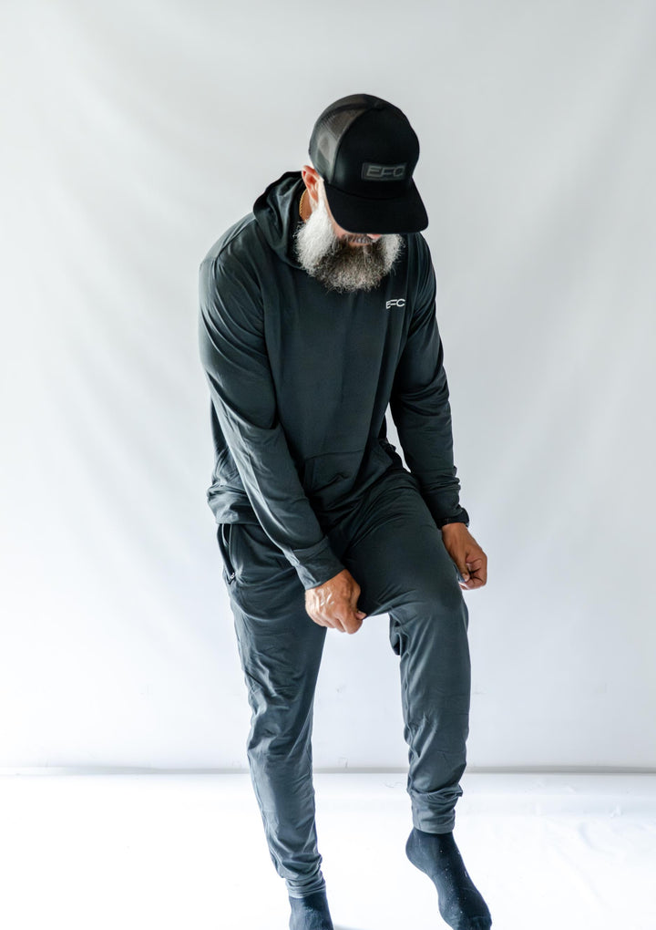 SILVA HOODED SWEATSHIRT _ BLACK
