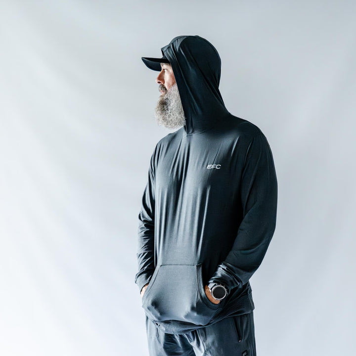 SILVA HOODED SWEATSHIRT _ BLACK