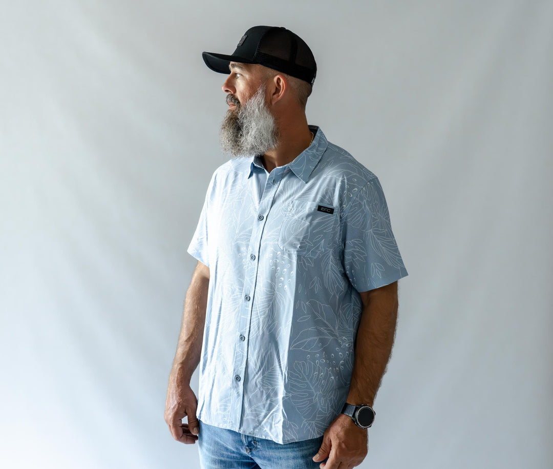 PENIDA BUTTON DOWN_ SLATE
