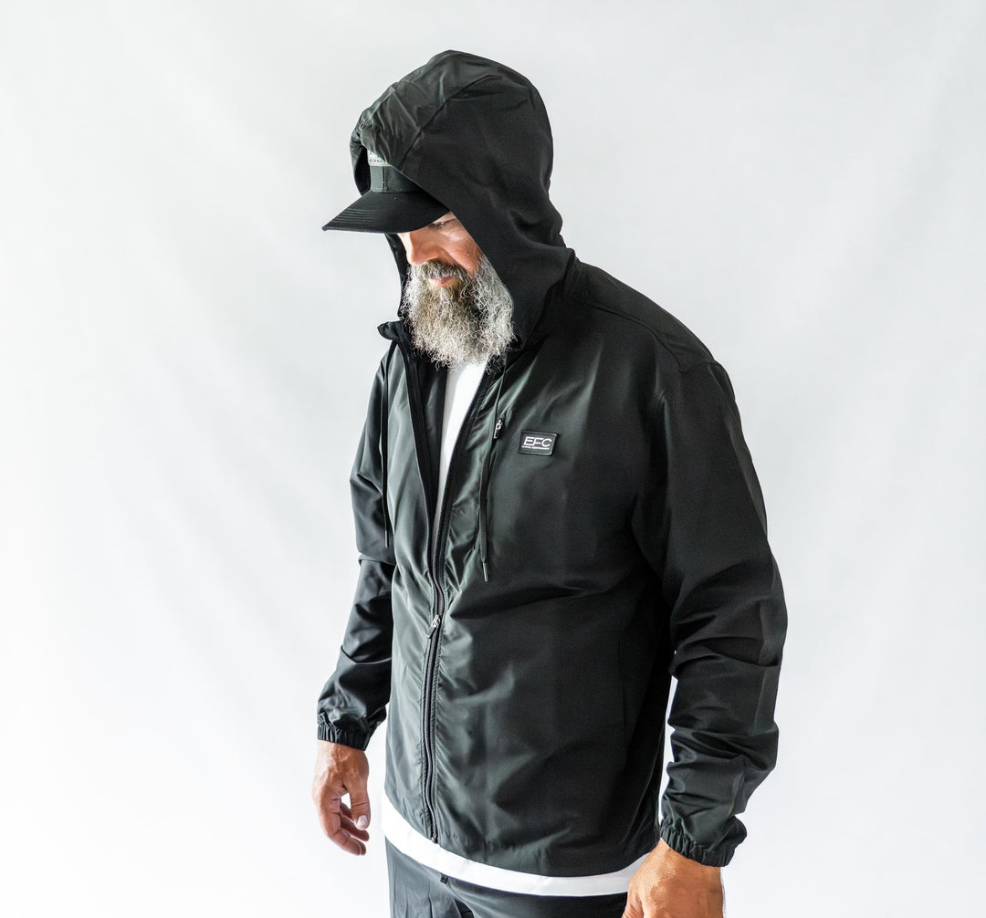 Bunker Windbreaker Jacket _ Black