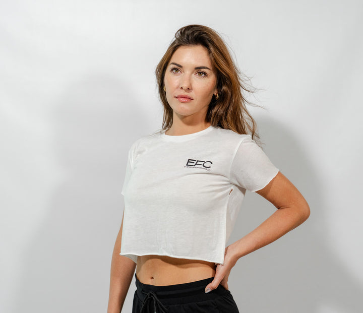 Top Water Redfish Crop Top_ White