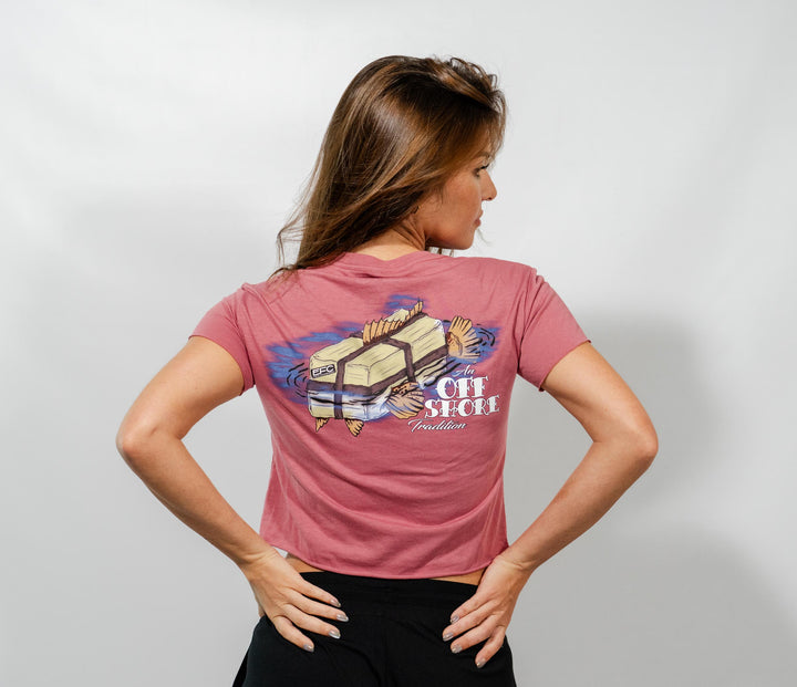 Square Grouper Paprika Crop Top