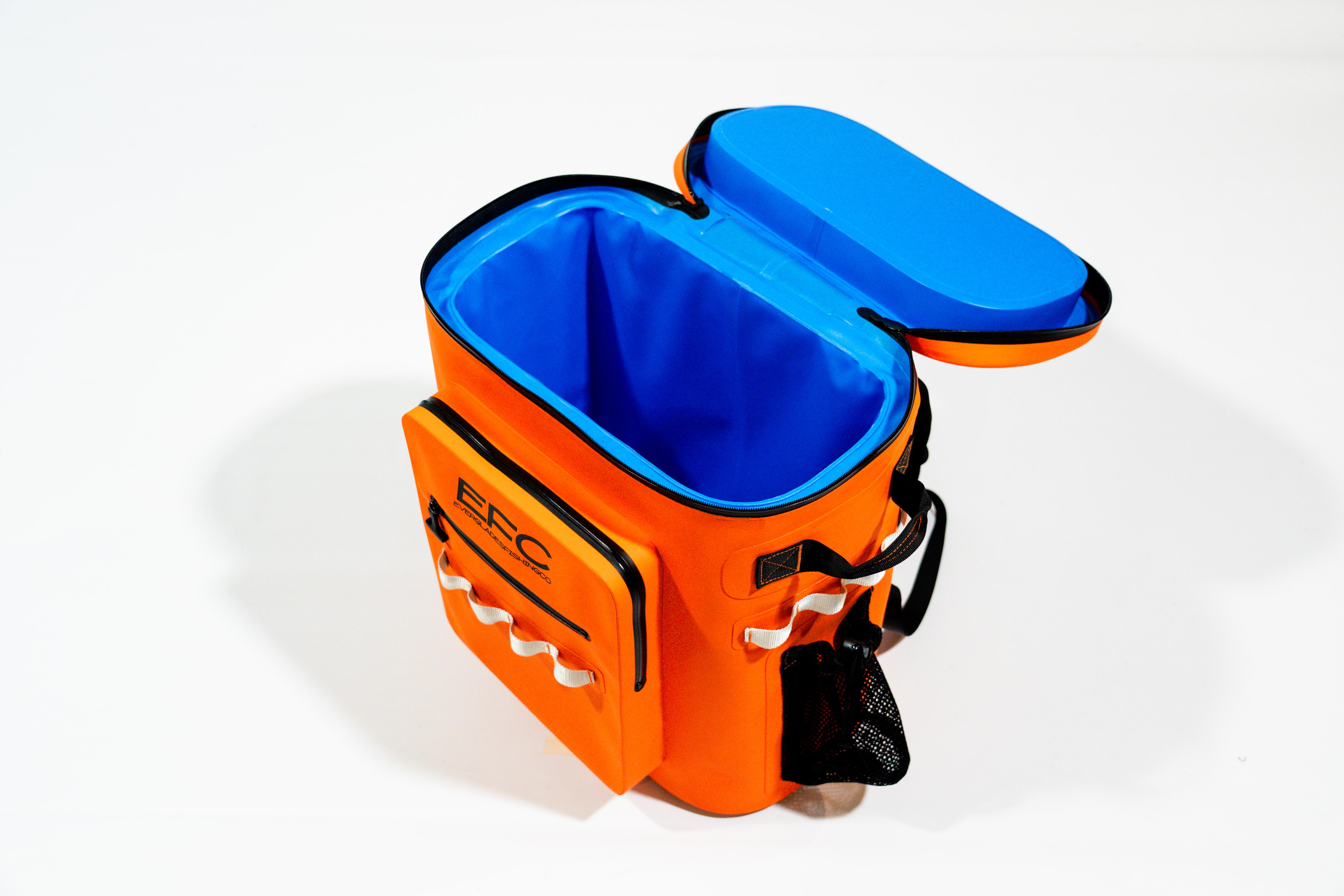 Cooler Backpack _ Orange – Everglades Fishing Co