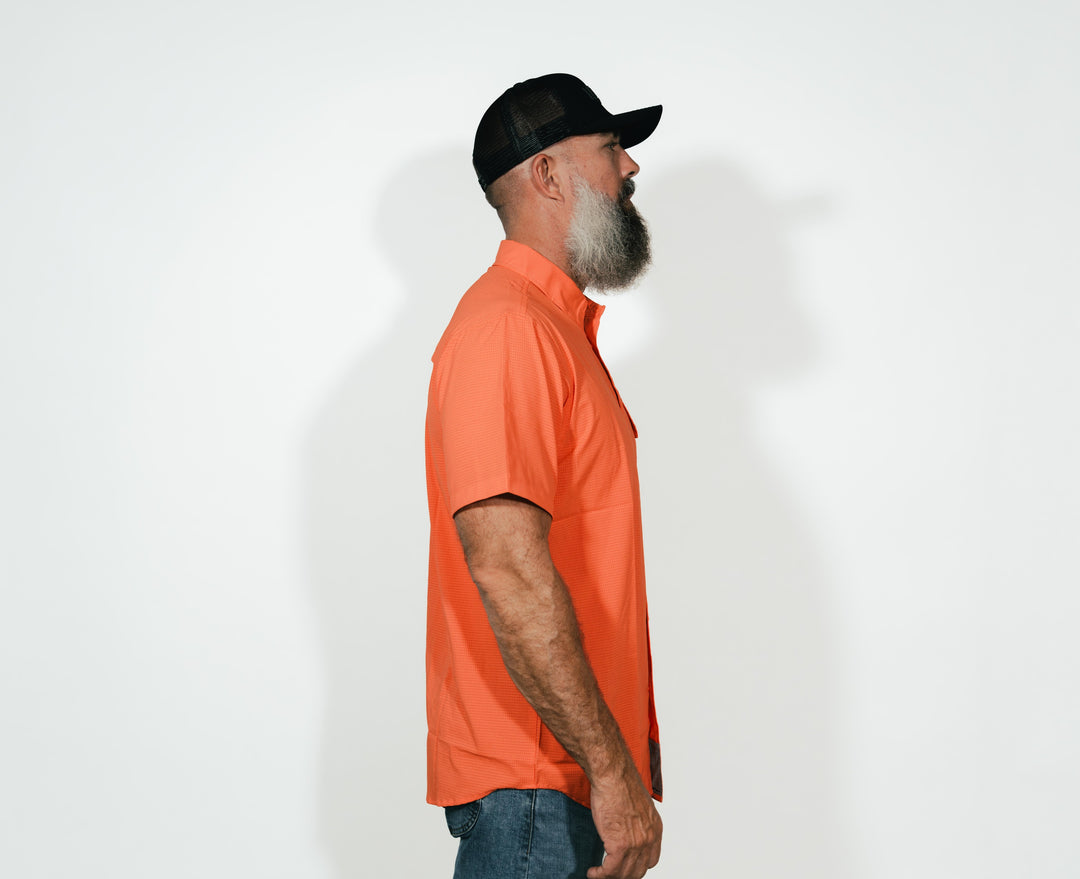 ProStaff Collared Snap _ Orange