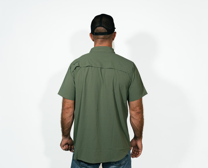 ProStaff Collared Snap _ Olive