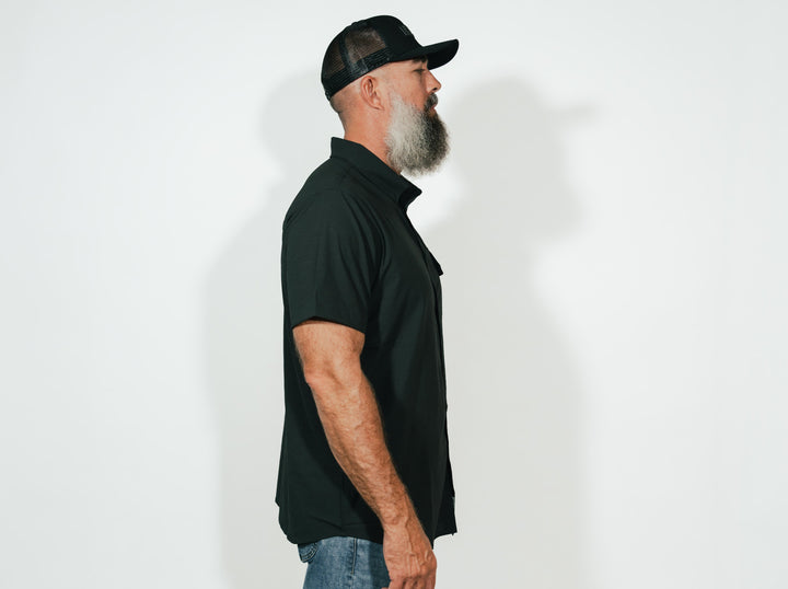 ProStaff Collared Snap _ Black