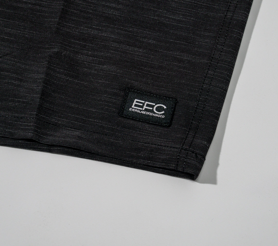 Black Slub Fishing Short _ 21"