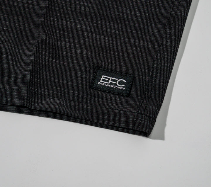 Black Slub Fishing Short _ 21"