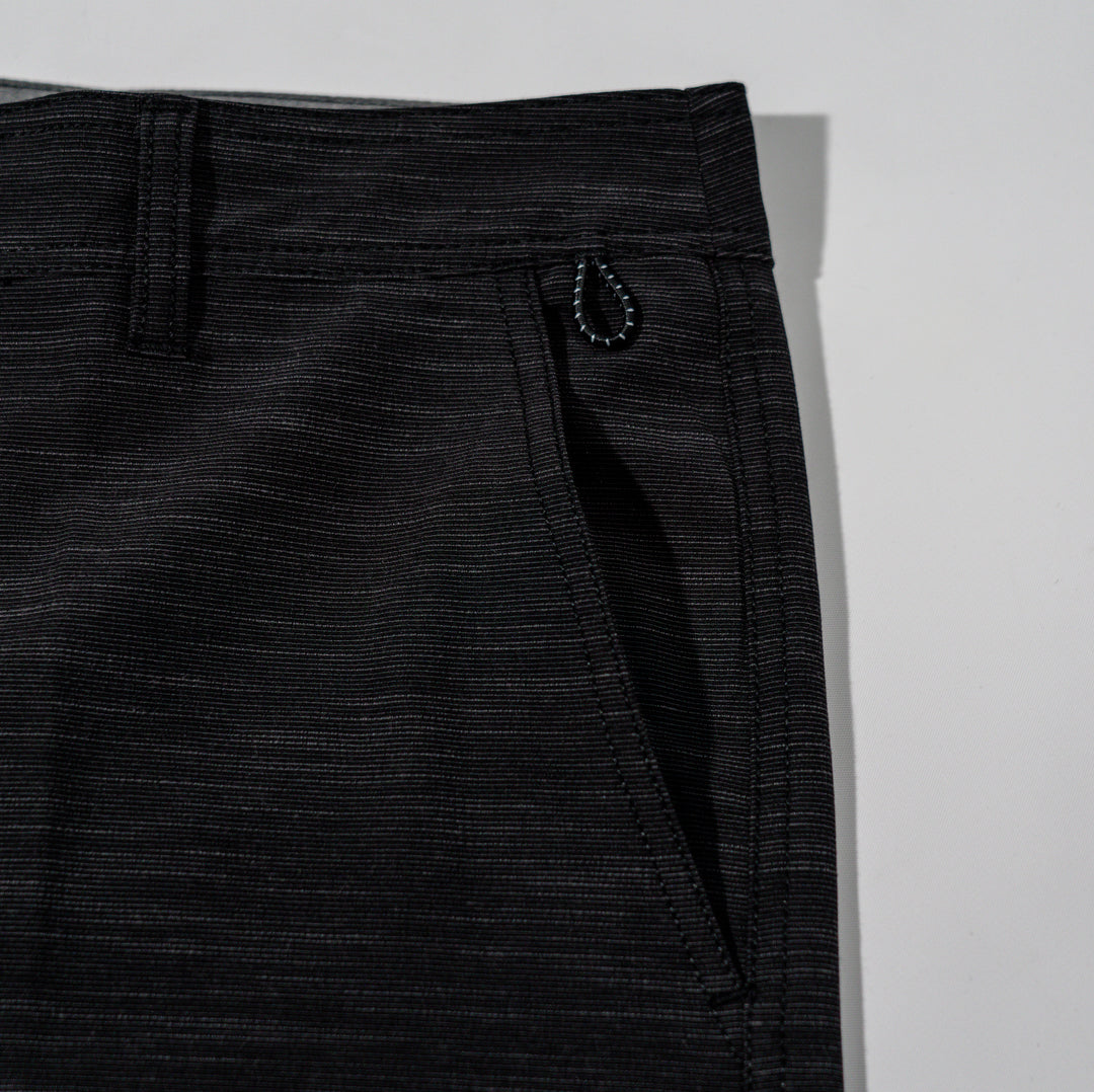 Black Slub Fishing Short _ 21"