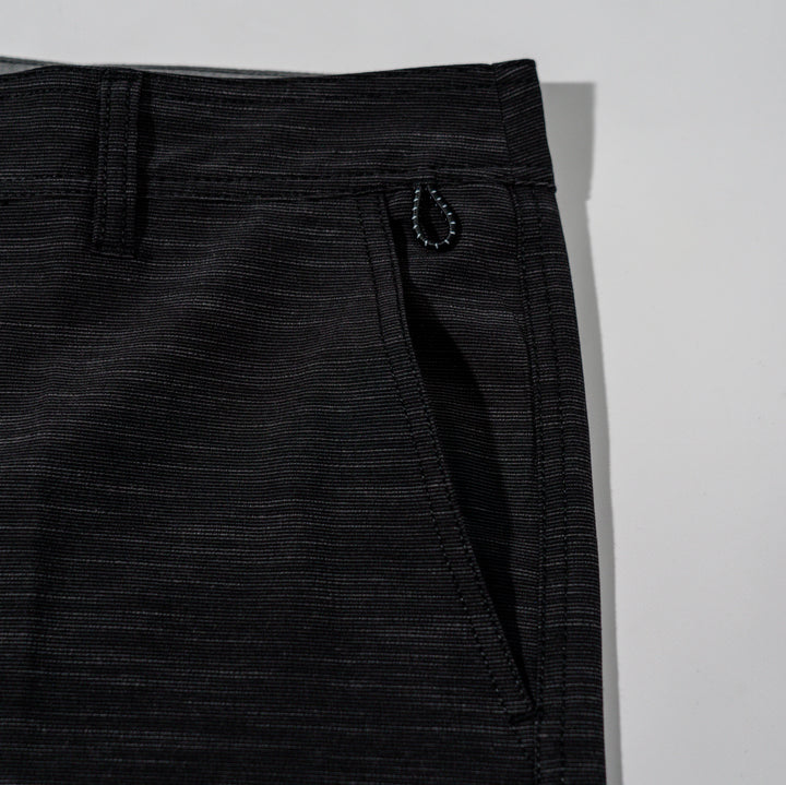 Black Slub Fishing Short _ 21"