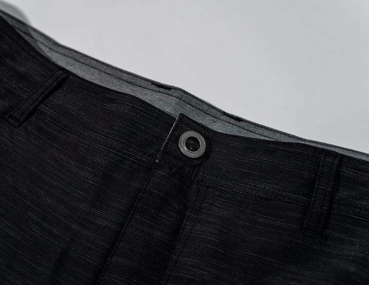 Black Slub Fishing Short _ 21"