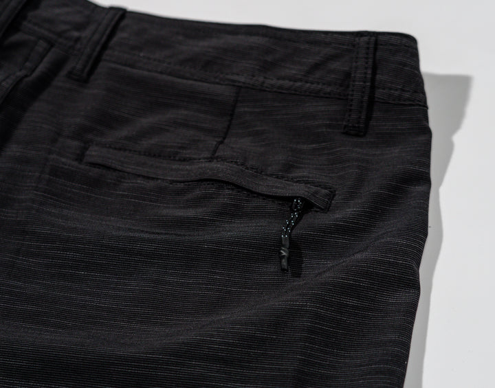 Black Slub Fishing Short _ 21"