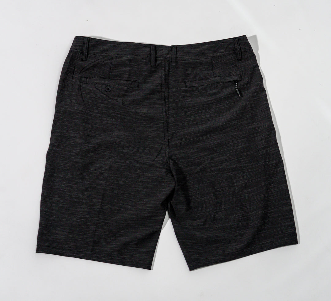 Black Slub Fishing Short _ 21"
