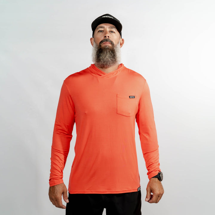 Bamboo Hoodie _ Coral