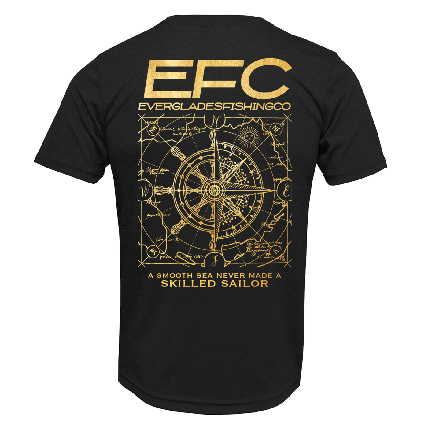 Skilled Sailor T-Shirt _ Black & Gold