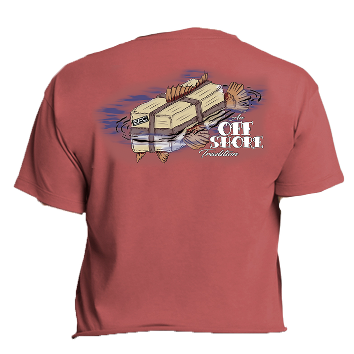 Square Grouper Paprika Crop Top