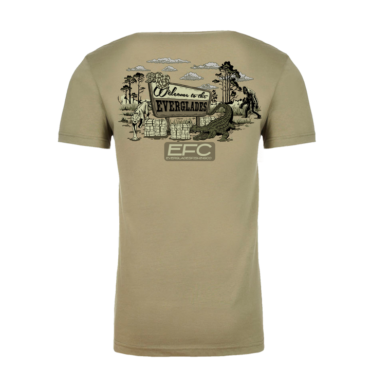 Welcome to Everglades Olive T-Shirt