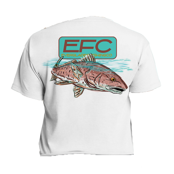Topwater Redfish Crop Top_ White