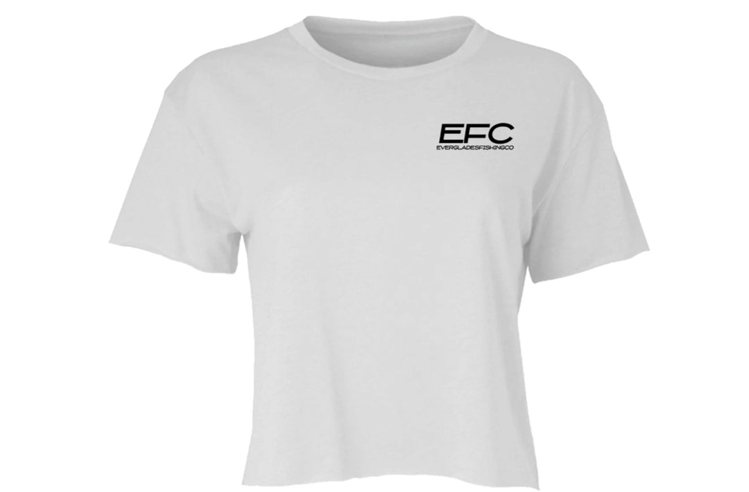 Topwater Redfish Crop Top_ White