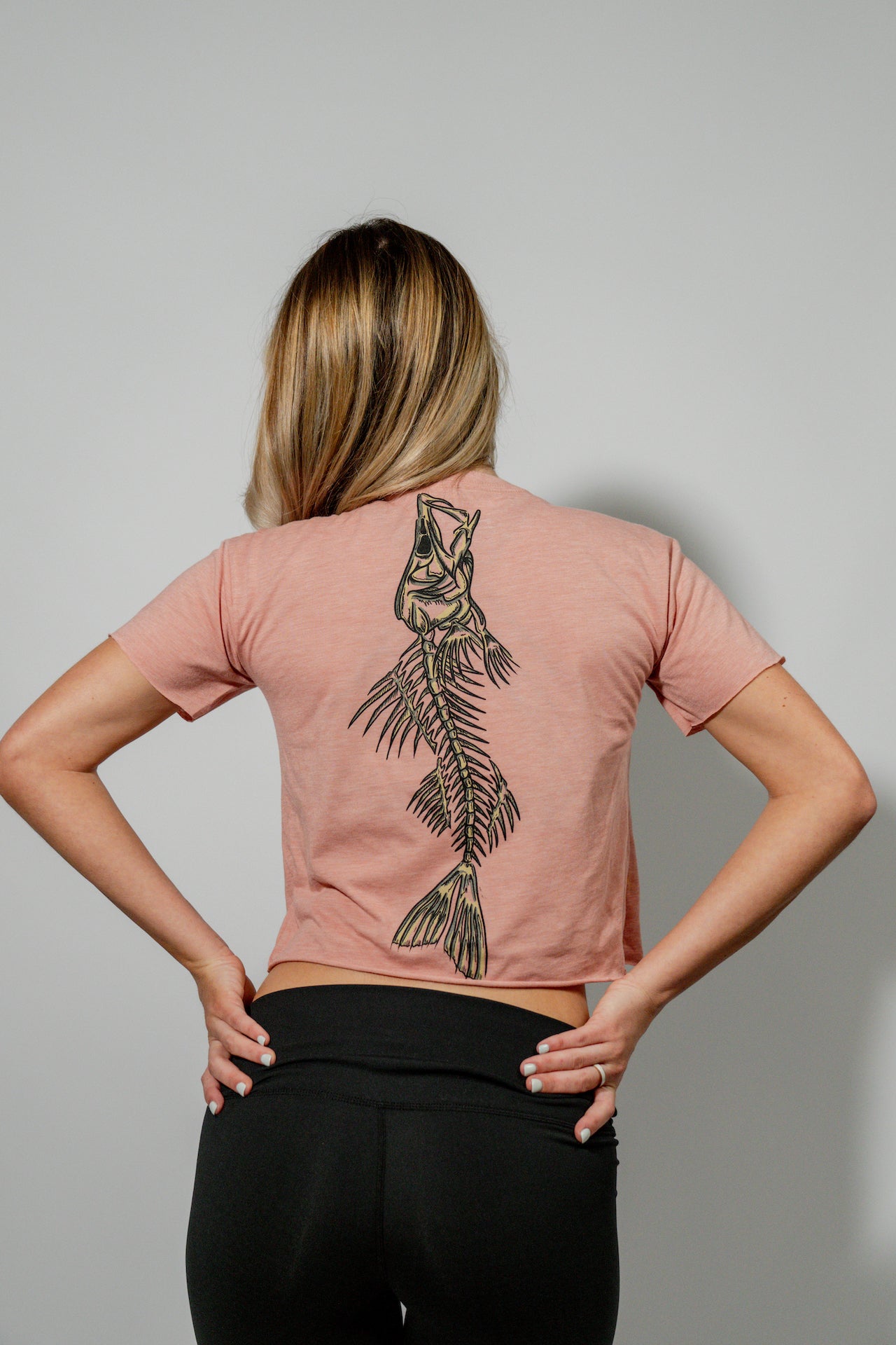 Snook Bones Crop Top_ Desert Pink