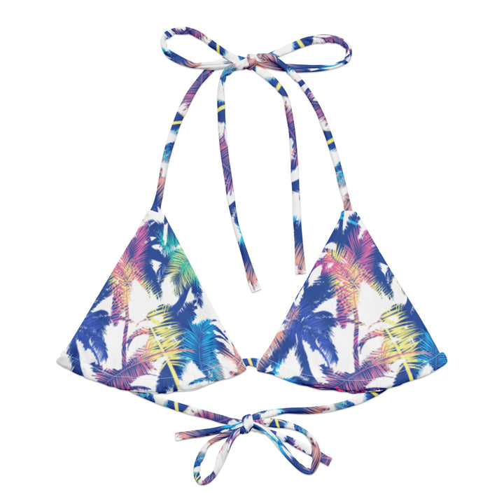 FUN PALMS STRING BIKINI TOP