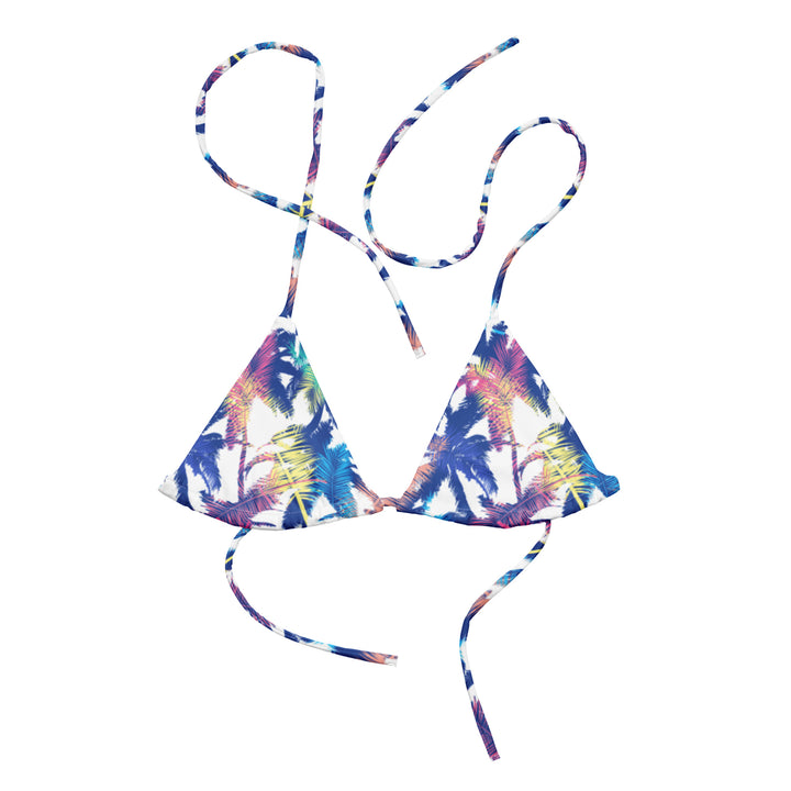 FUN PALMS STRING BIKINI TOP
