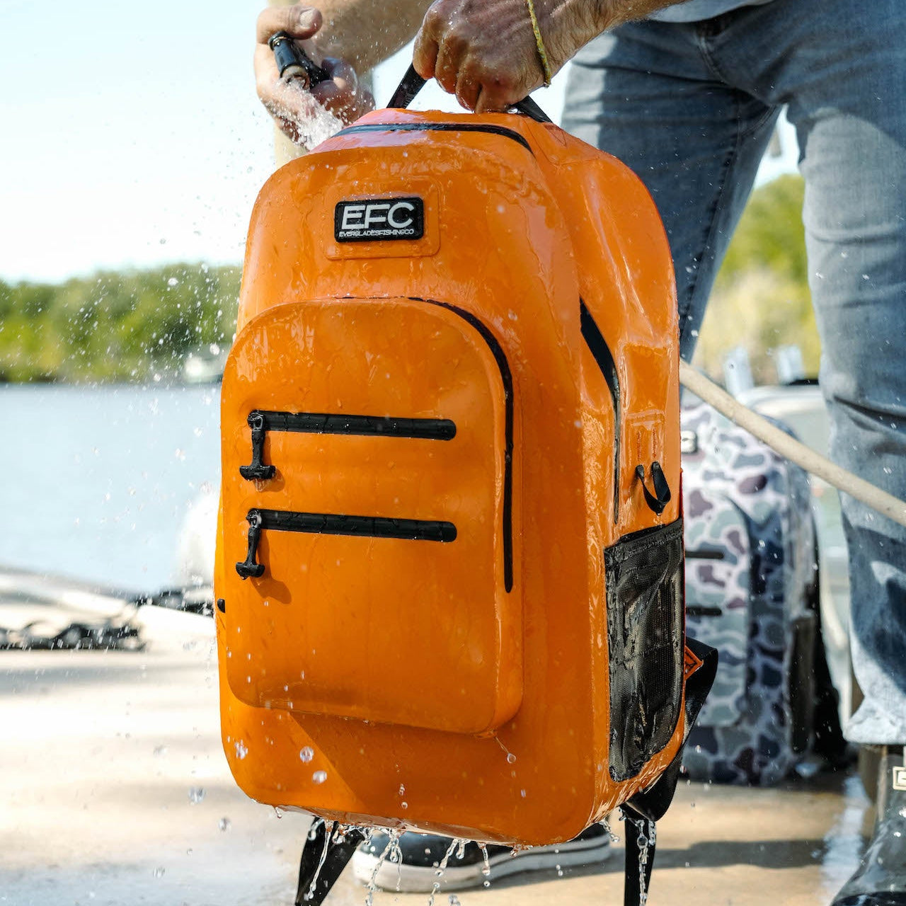 JCB 25L Heavy Duty Backpack - Multi-Pocket Rucksack For Work, Travel, Fishing, Hiking