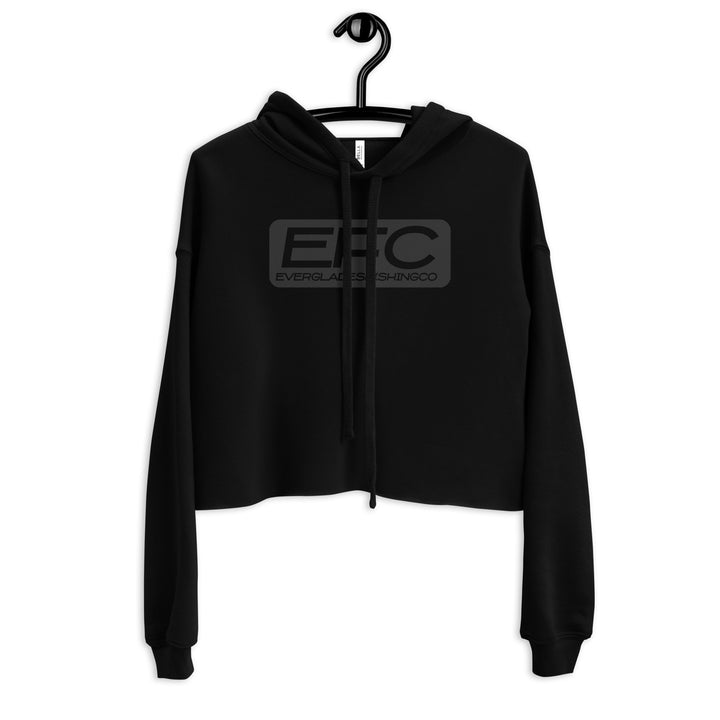 EFC Matt Black Crop Hoodie