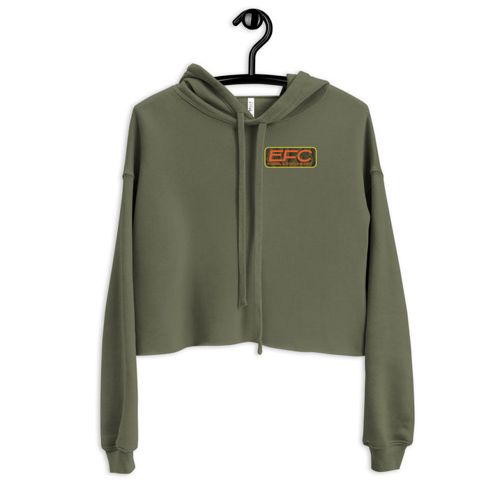 EFC PEACOCKBASS Crop Hoodie