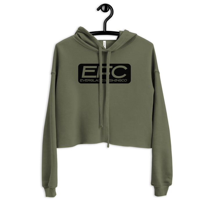 EFC Matt Black Crop Hoodie