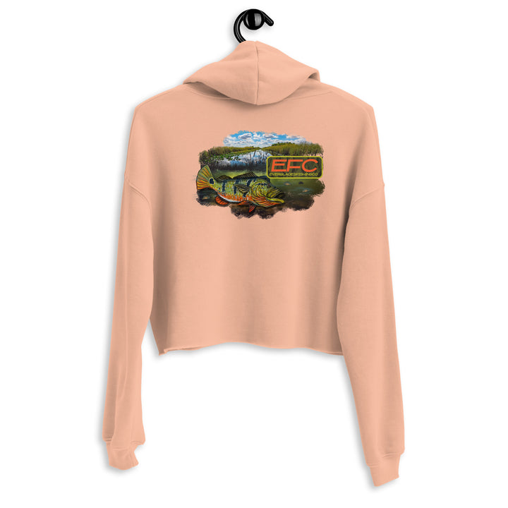 EFC PEACOCKBASS Crop Hoodie