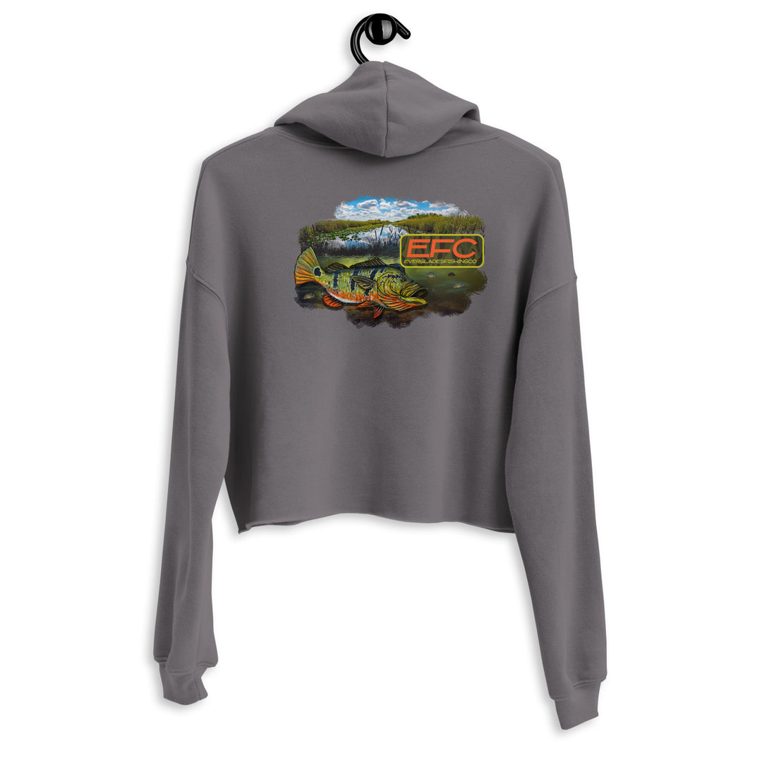 EFC PEACOCKBASS Crop Hoodie