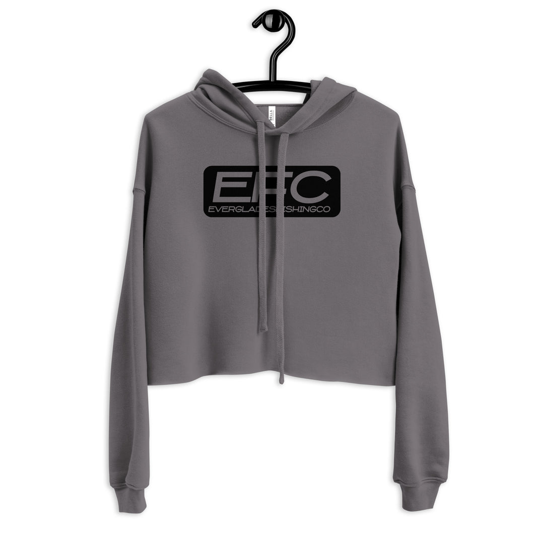 EFC Matt Black Crop Hoodie
