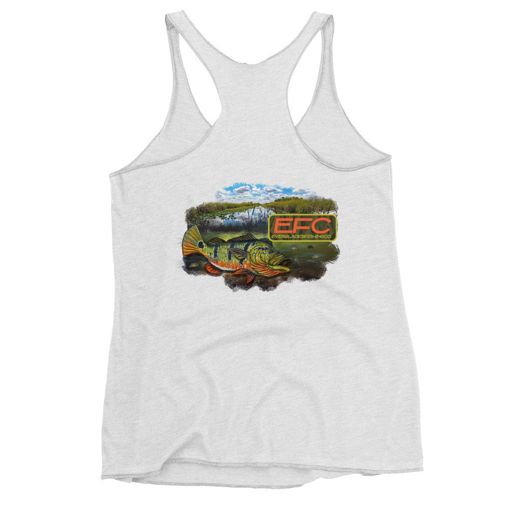 EFC PEACOCK BASS Women's Racerback Tank
