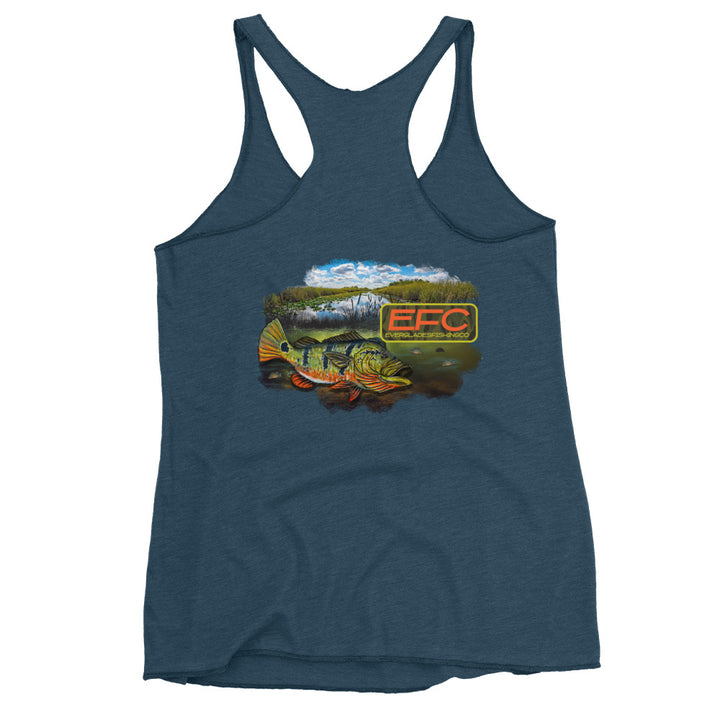 EFC PEACOCK BASS Women's Racerback Tank