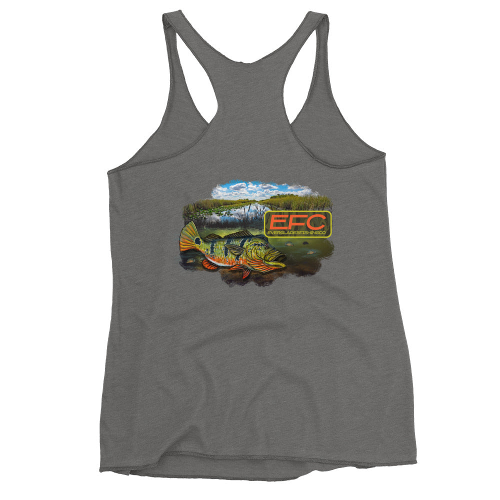 EFC PEACOCK BASS Women's Racerback Tank