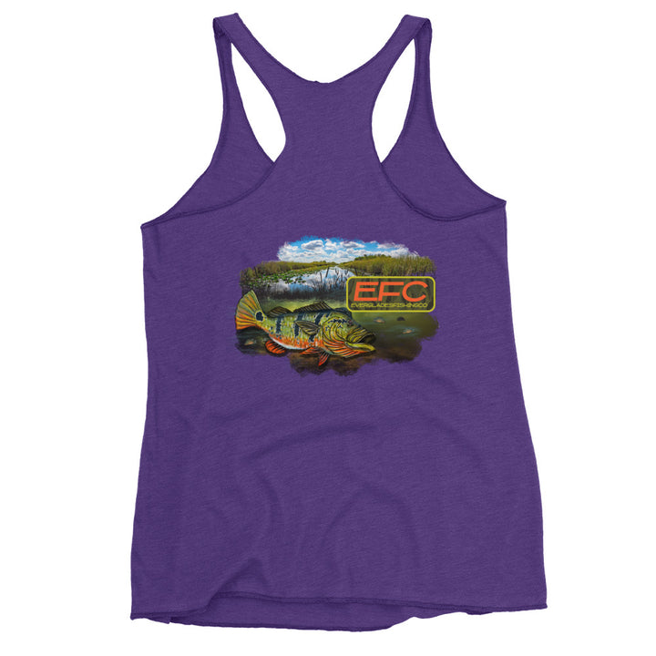 EFC PEACOCK BASS Women's Racerback Tank