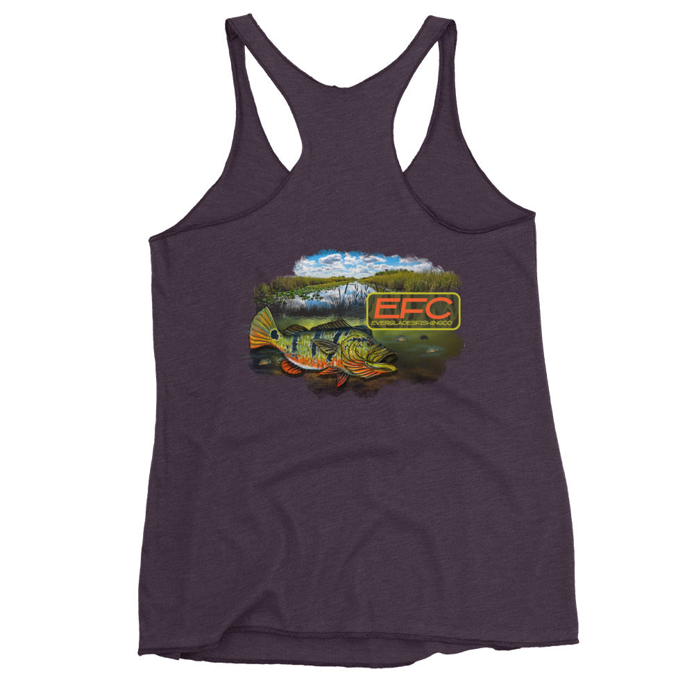 EFC PEACOCK BASS Women's Racerback Tank