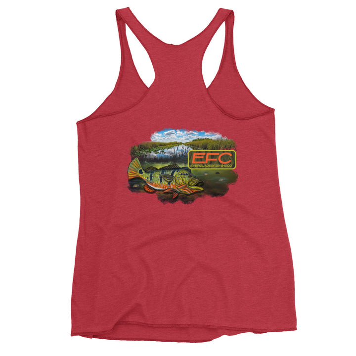 EFC PEACOCK BASS Women's Racerback Tank