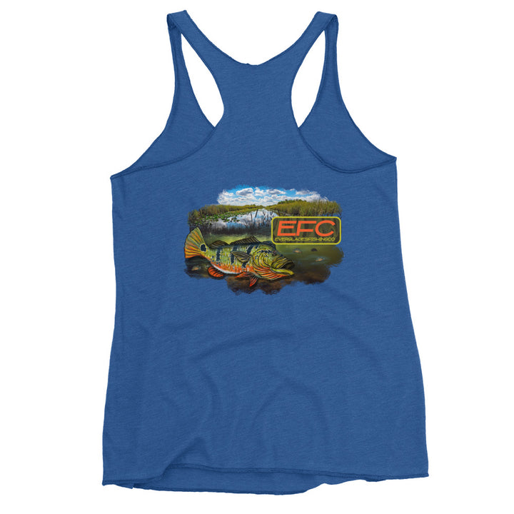 EFC PEACOCK BASS Women's Racerback Tank