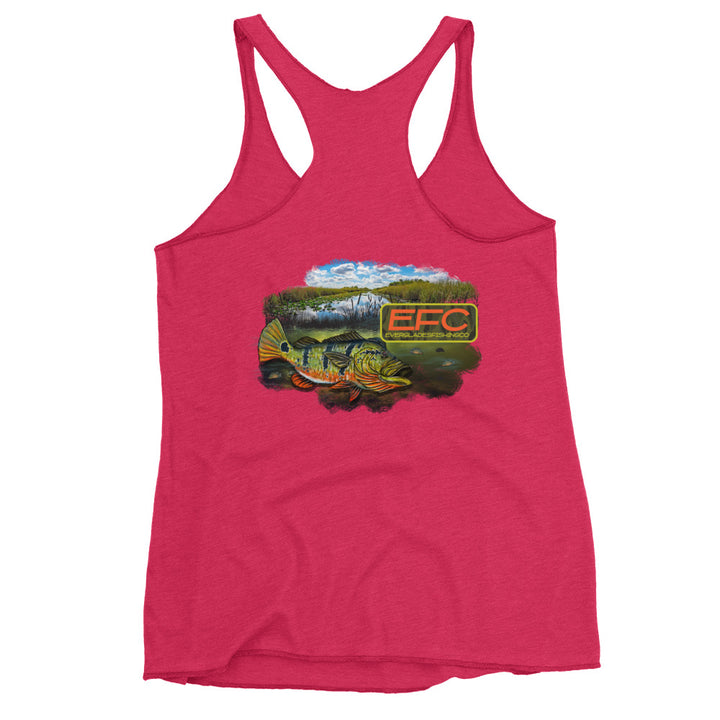 EFC PEACOCK BASS Women's Racerback Tank