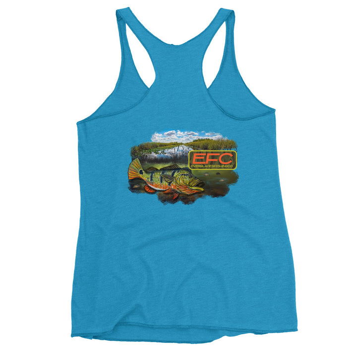 EFC PEACOCK BASS Women's Racerback Tank