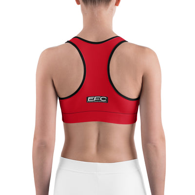 EFC Red Sports bra